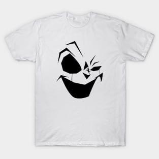 Scary face black white design costume for halloween T-Shirt